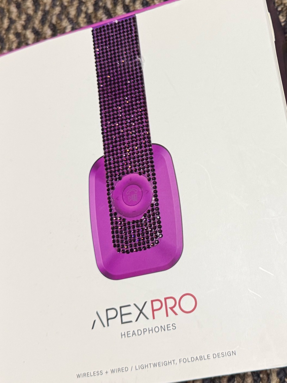 Apex Purple Wired Headphones with Braided Headband